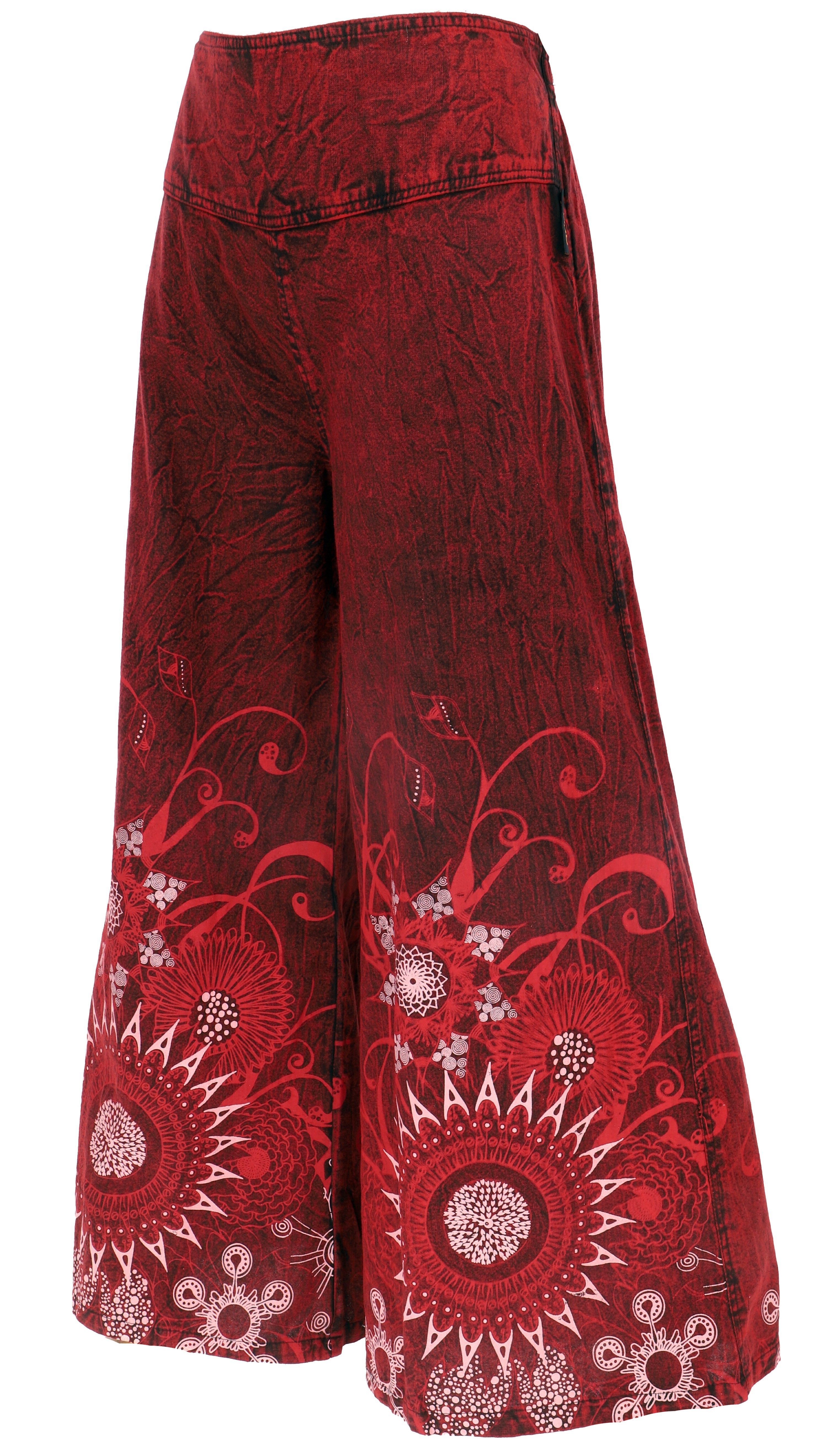 Guru-Shop Relaxhose Palazzohose, Boho Flower Power Baumwollhose,.. alternat günstig online kaufen