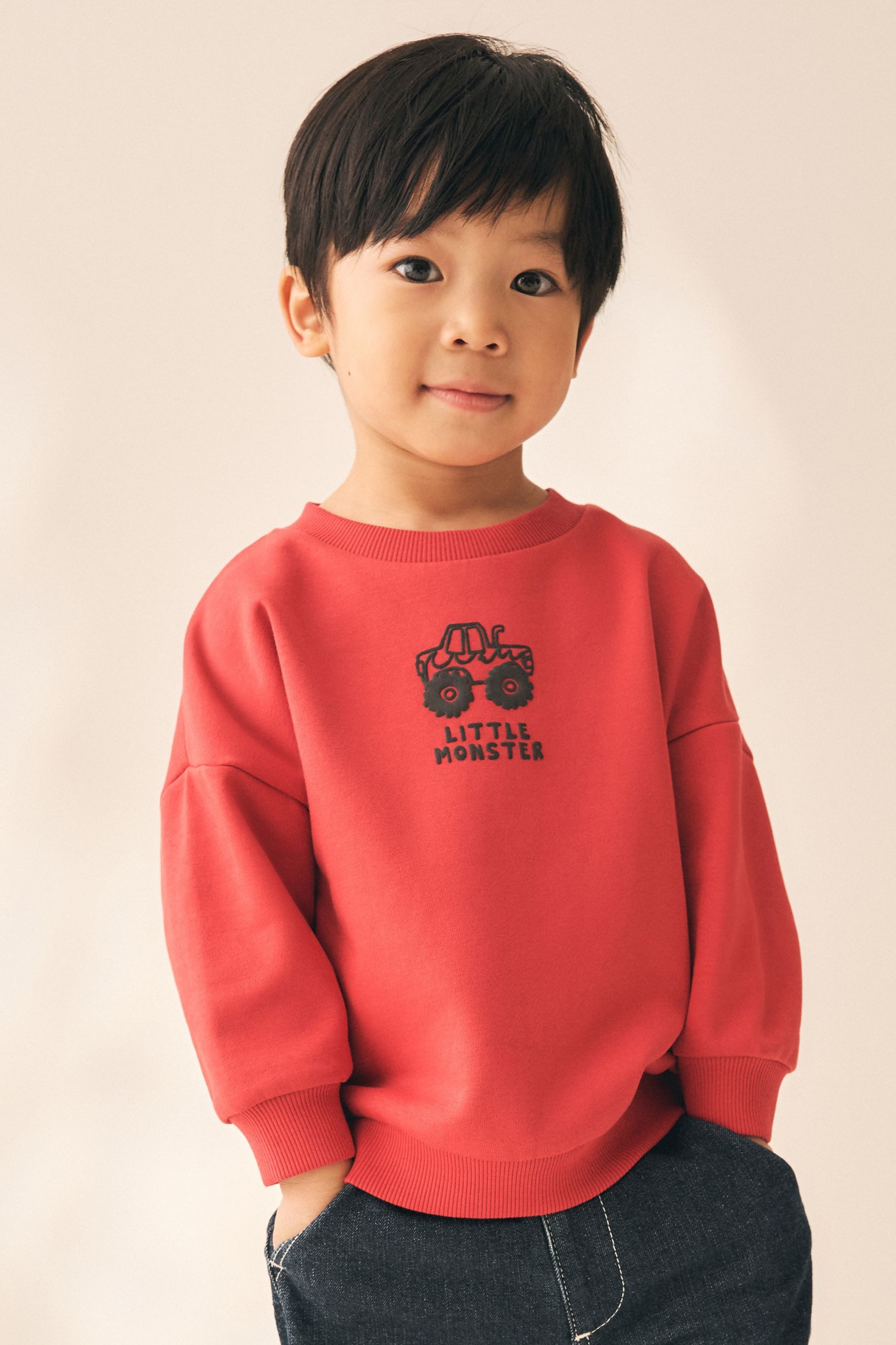 Next Sweater Sweatshirt mit Aufdruck (1-tlg)