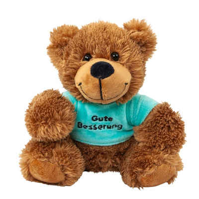Teddys Rothenburg Kuscheltier Teddybär Gute Besserung 16 cm grünes T-Shirt
