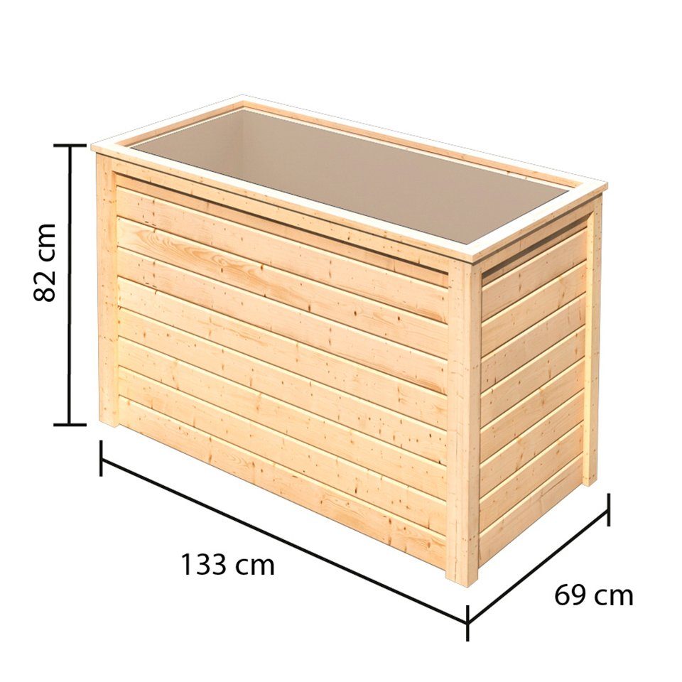 KONIFERA Hochbeet 1, BxTxH: 133x69x82 cm