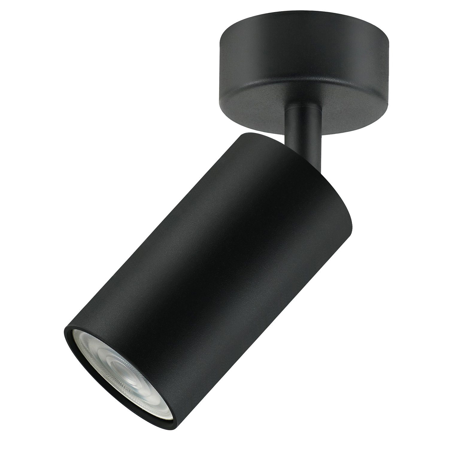 Maclean Deckenstrahler, ohne Leuchtmittel, GU10 Fassung für LED u. Halogen [max. 35W], Drehbar [330Grad], Neigbar [90Grad], Aluminium