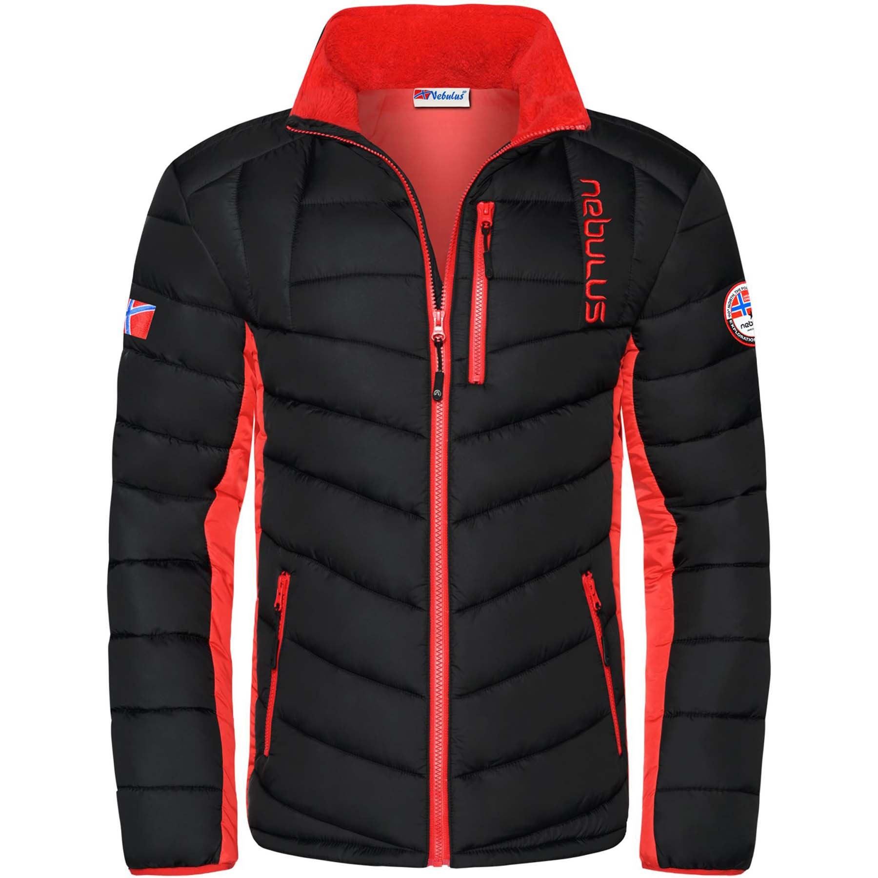 Nebulus Winterjacke Winterjacke, P4768 - Herren, schwarz-rot, S günstig online kaufen