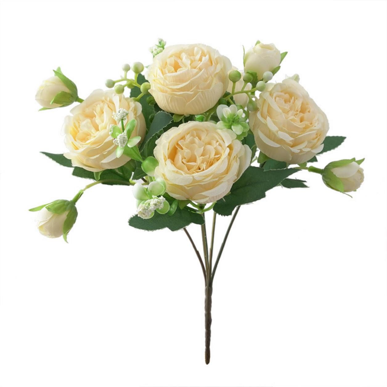 Kunstblumenstrauß Pfingstrose Künstliche Blumen Weiße Blumen günstig online kaufen