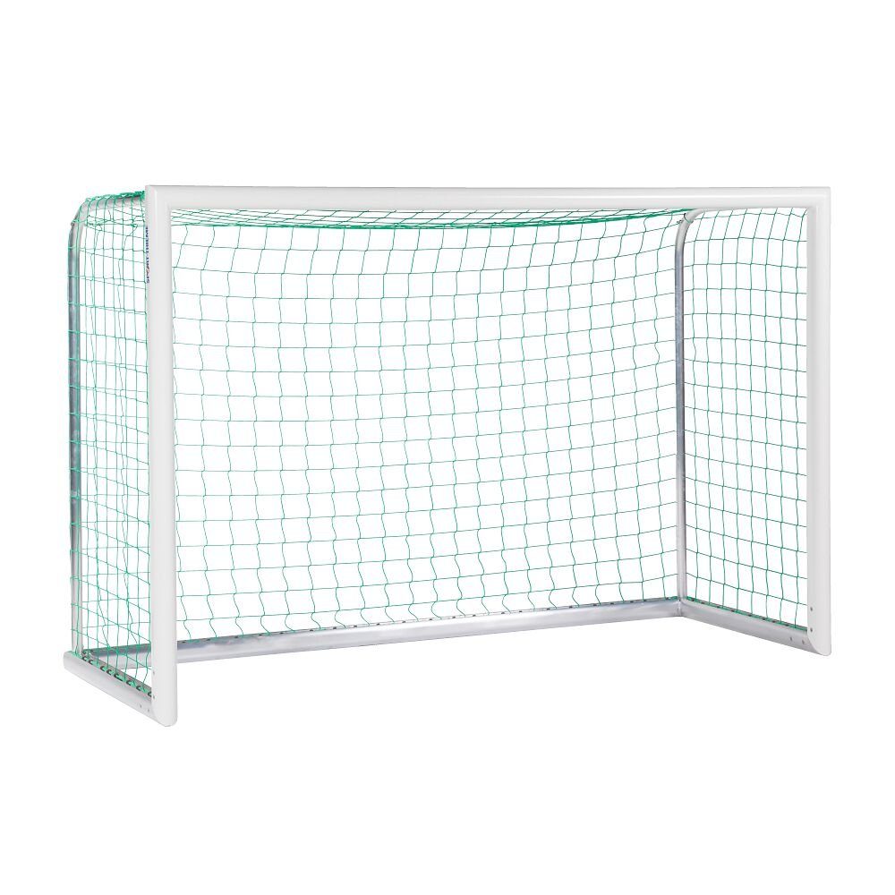 Fußballtor Mini-Fußballtor Professional Kompakt, Weiß-Pulverbeschichtet