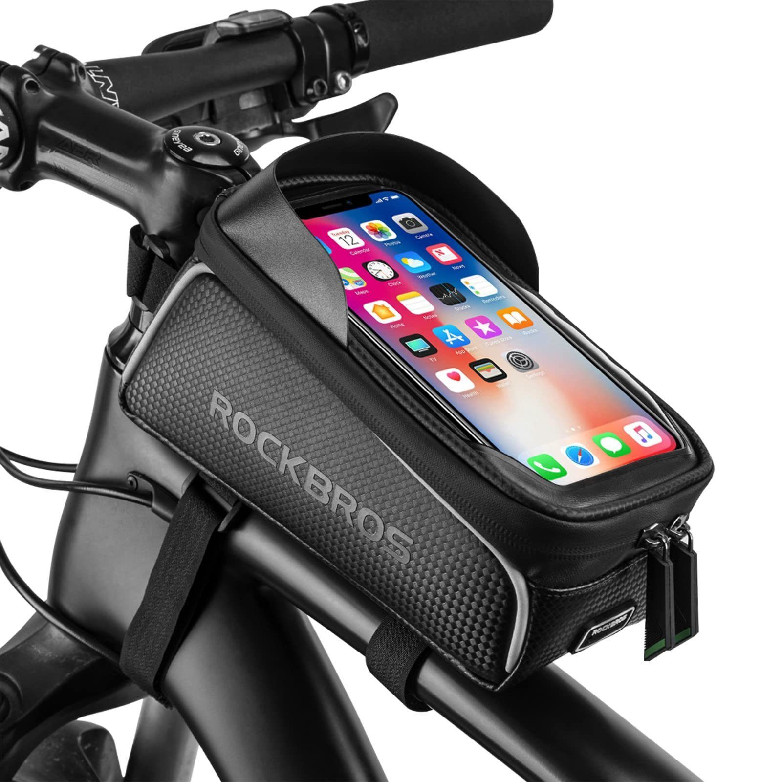 Fahrradtasche Handytasche, Oberrohrtasche mit Touchscreen