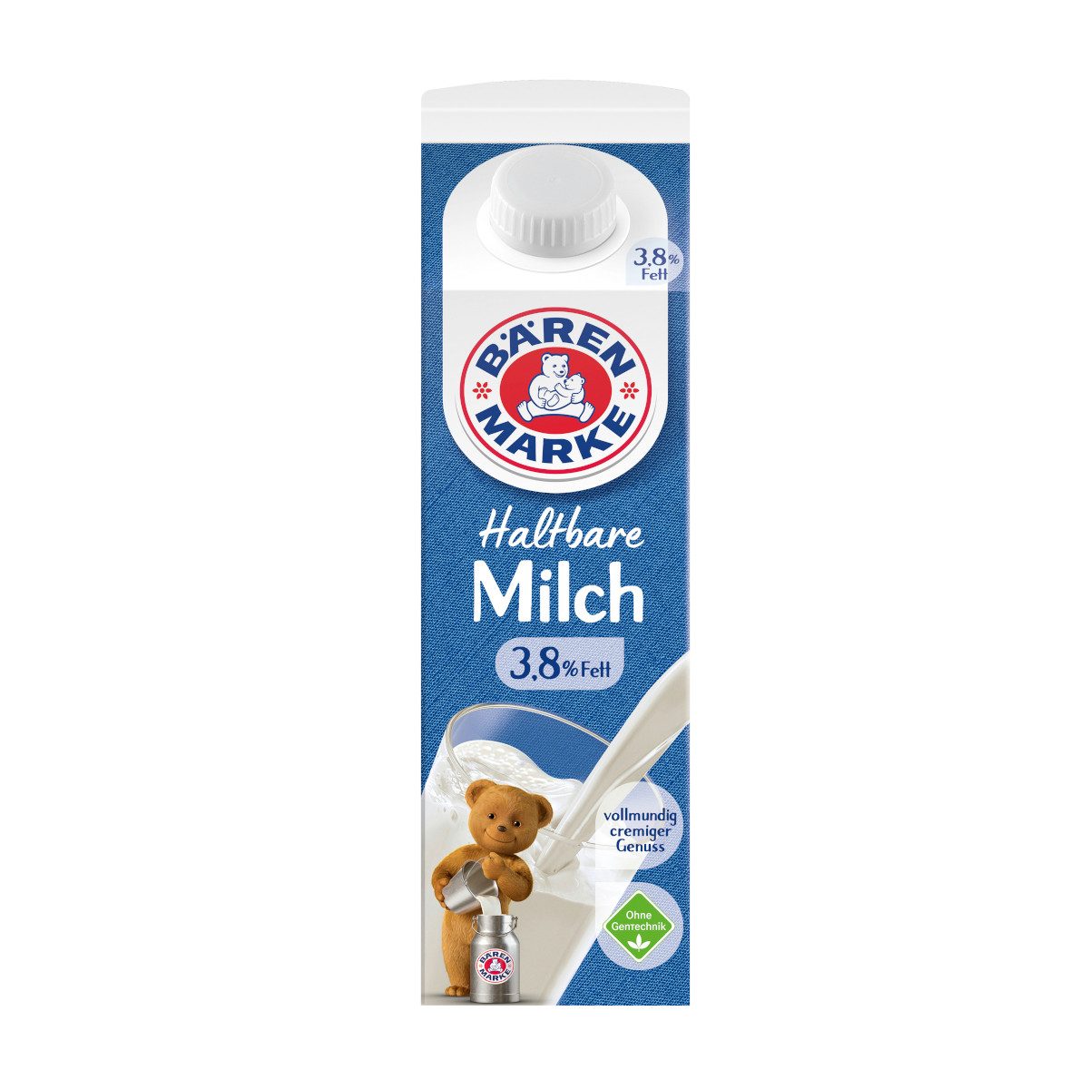 BAERENMARKE Milch, Bärenmarke Haltbare Milch 3,8% Fett ultrahocherhitzt Packung 1000ml