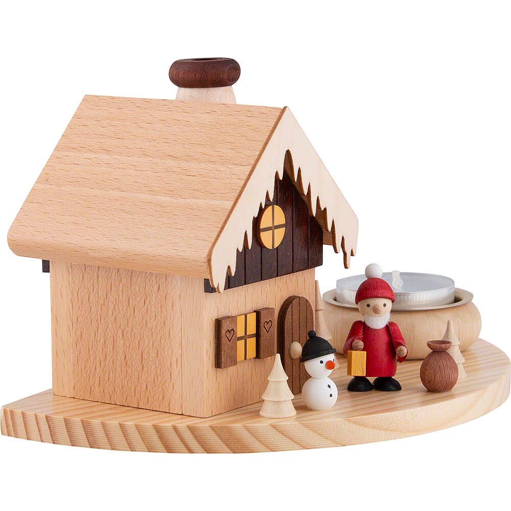 Ullrich Kunsthandwerk Räuchermännchen Rauchhaus Weihnachtsmann (10,5cm) von Ullrich Kunsthandwerk