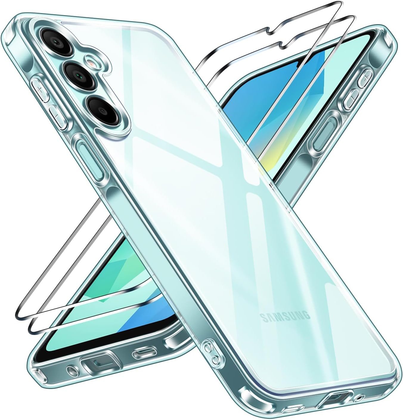 Handyhülle Hülle + 2X Schutzglas für Samsung Galaxy A16 5G / 4G Panzerfolie