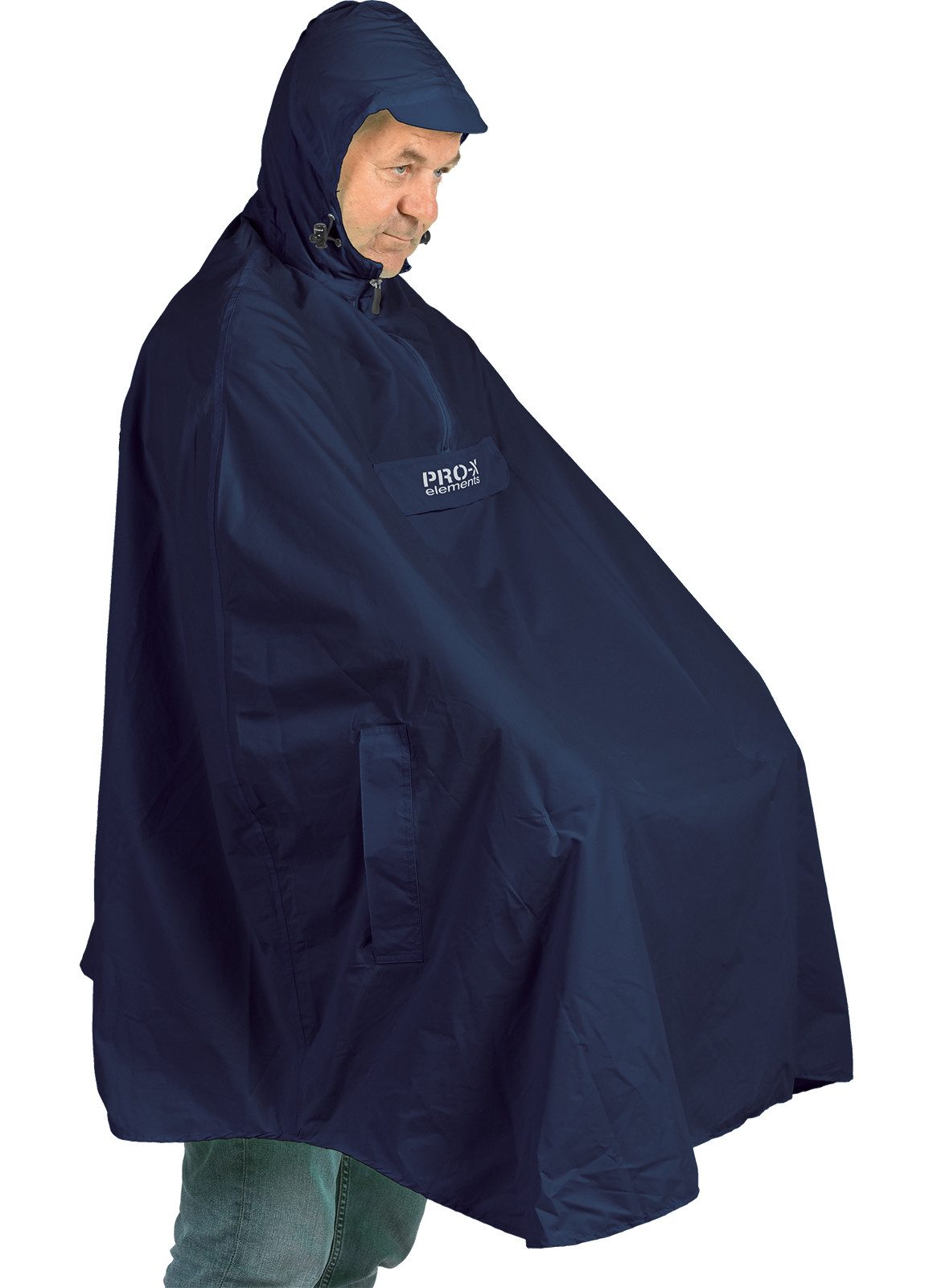 PRO-X ELEMENTS Regenponcho PASOFINO integrierte Packtasche