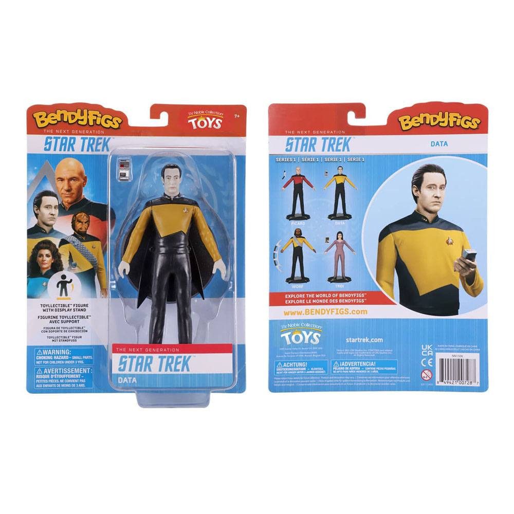 Noble Collection Actionfigur Star Trek: The Next Generation Bendyfigs Biegefigur Lt. Cmdr. 19 cm