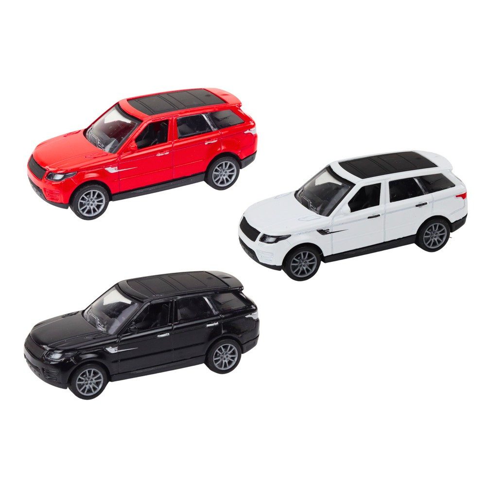LEAN TOYS Modellauto Spielzeugauto Geländewagen Sammlerfahrzeug, Maßstab 1:36, (Spar-Set, 1-tlg., 11,5 x 5 x 4 cm robust), Friktionsantrieb, Metallkarosserie, Gummiräder