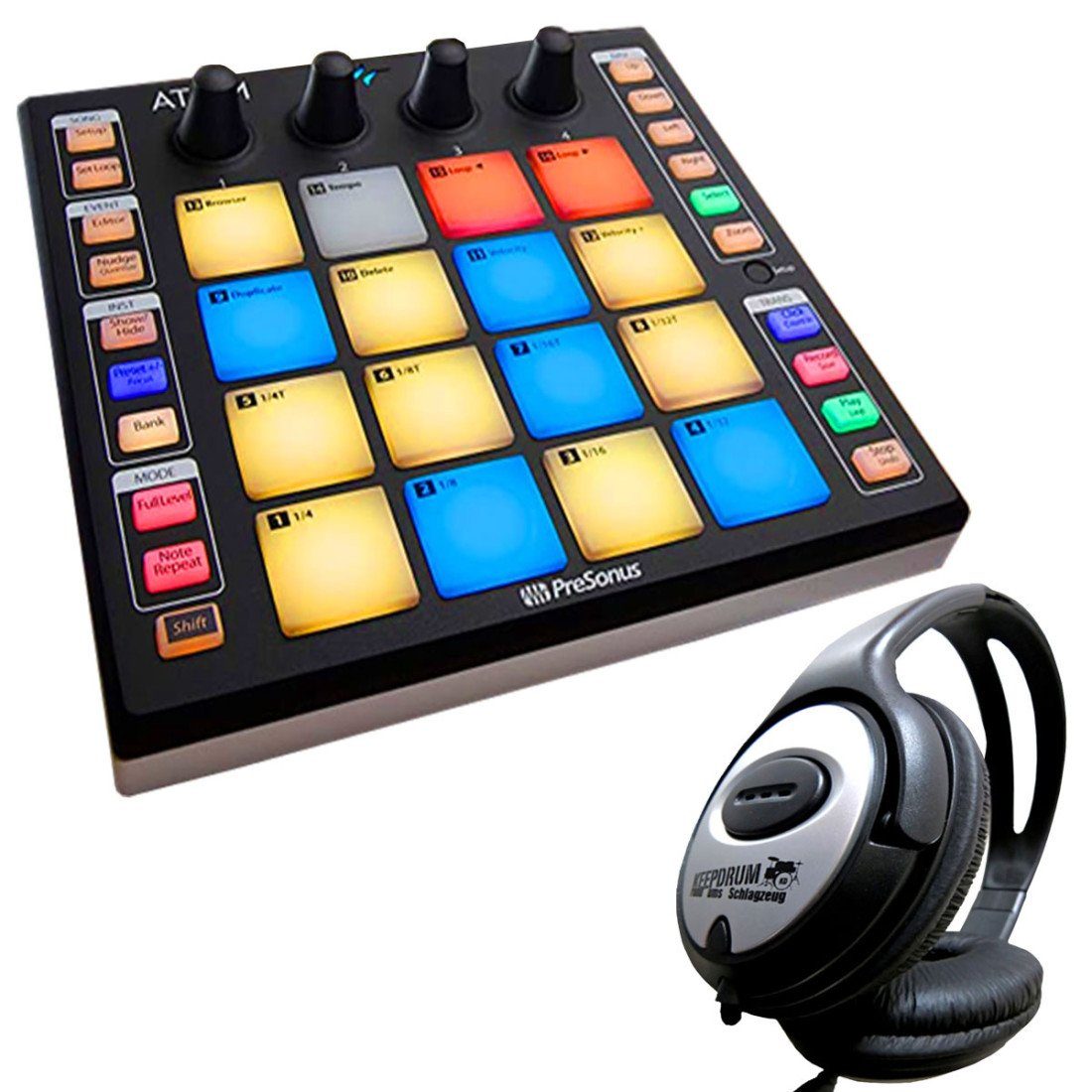 Presonus ATOM Pad DAW Controller mit Kopfhörer Controller