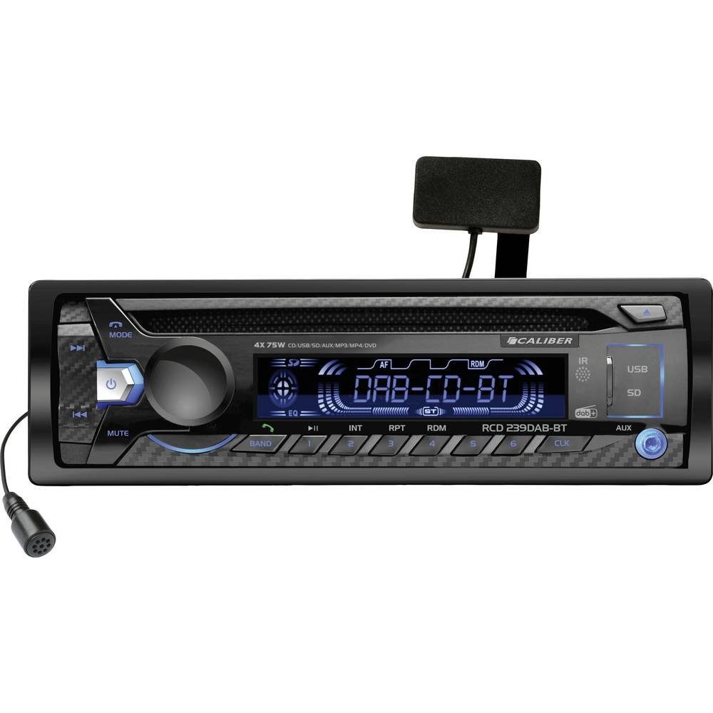 Autoradio mit Bluetooth, USB, AUX - 4-Zoll-Bildschirm - Rückfahrkamera- Anschluss - Extra USB (RMD404DAB-BT)