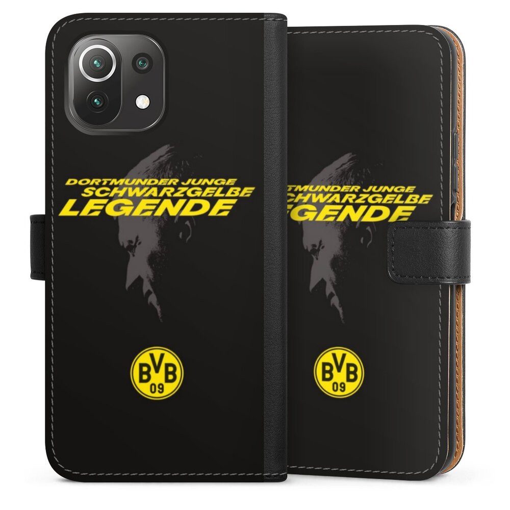 DeinDesign Handyhülle Marco Reus Borussia Dortmund BVB Danke Marco Schwarzgelbe Legende, Xiaomi Mi 11 Lite 5G Hülle Handy Flip Case Wallet Cover