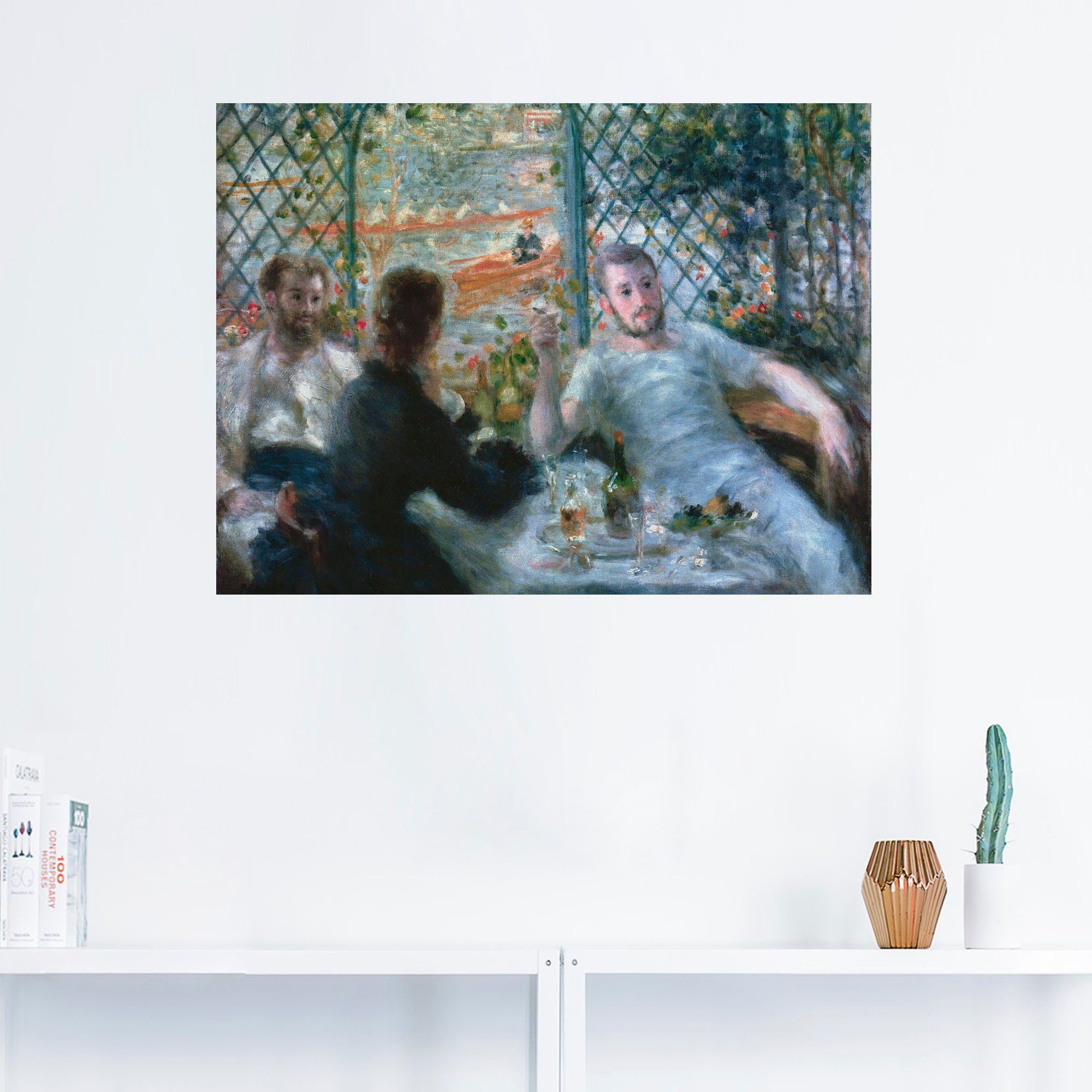 Artland Wandbild Das Leinwandbild, (1 Poster St), & Gruppen Größen in versch. der oder Familien als Ruderer, Wandaufkleber Mittagessen