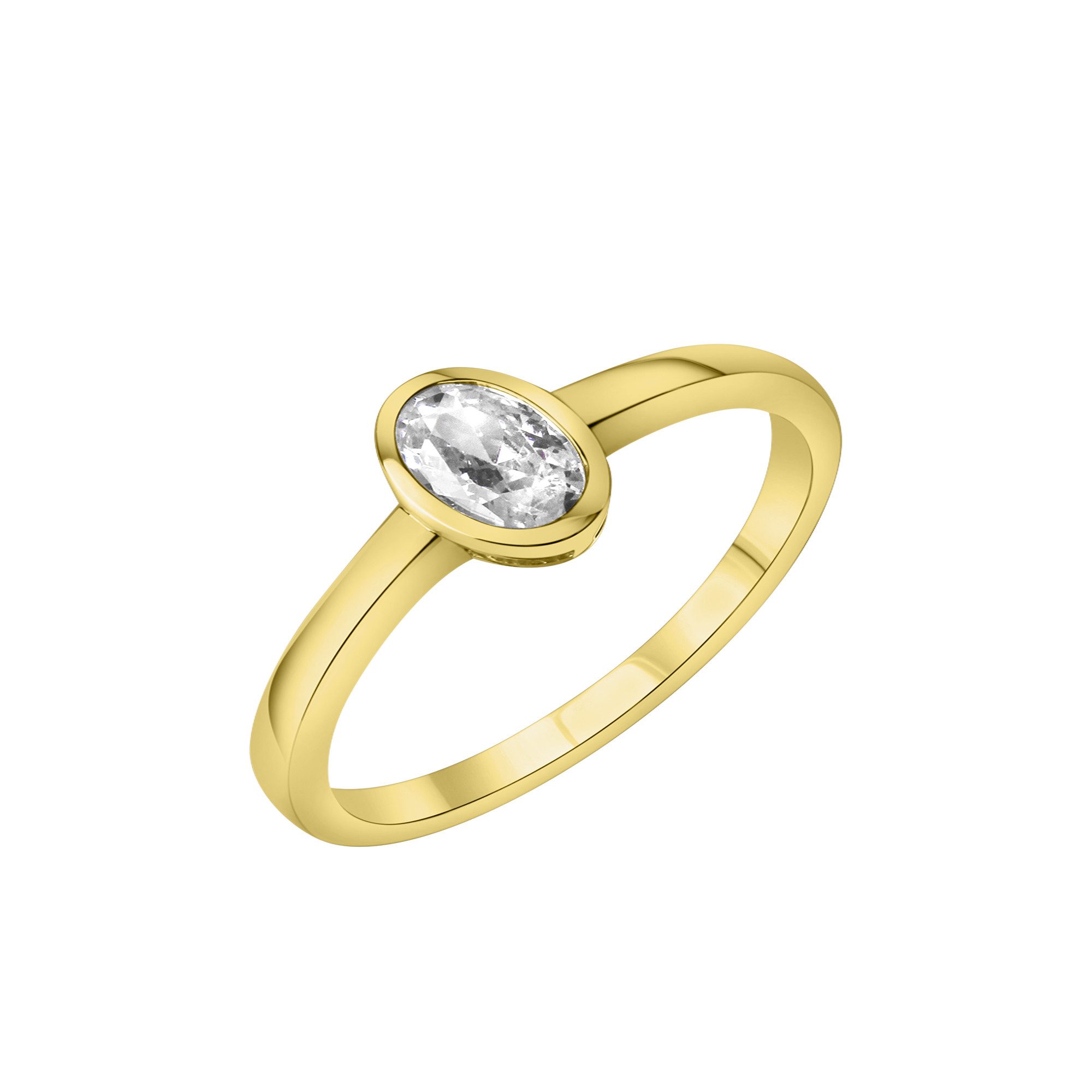 Fingerring 375/- Gelbgold Zirkonia