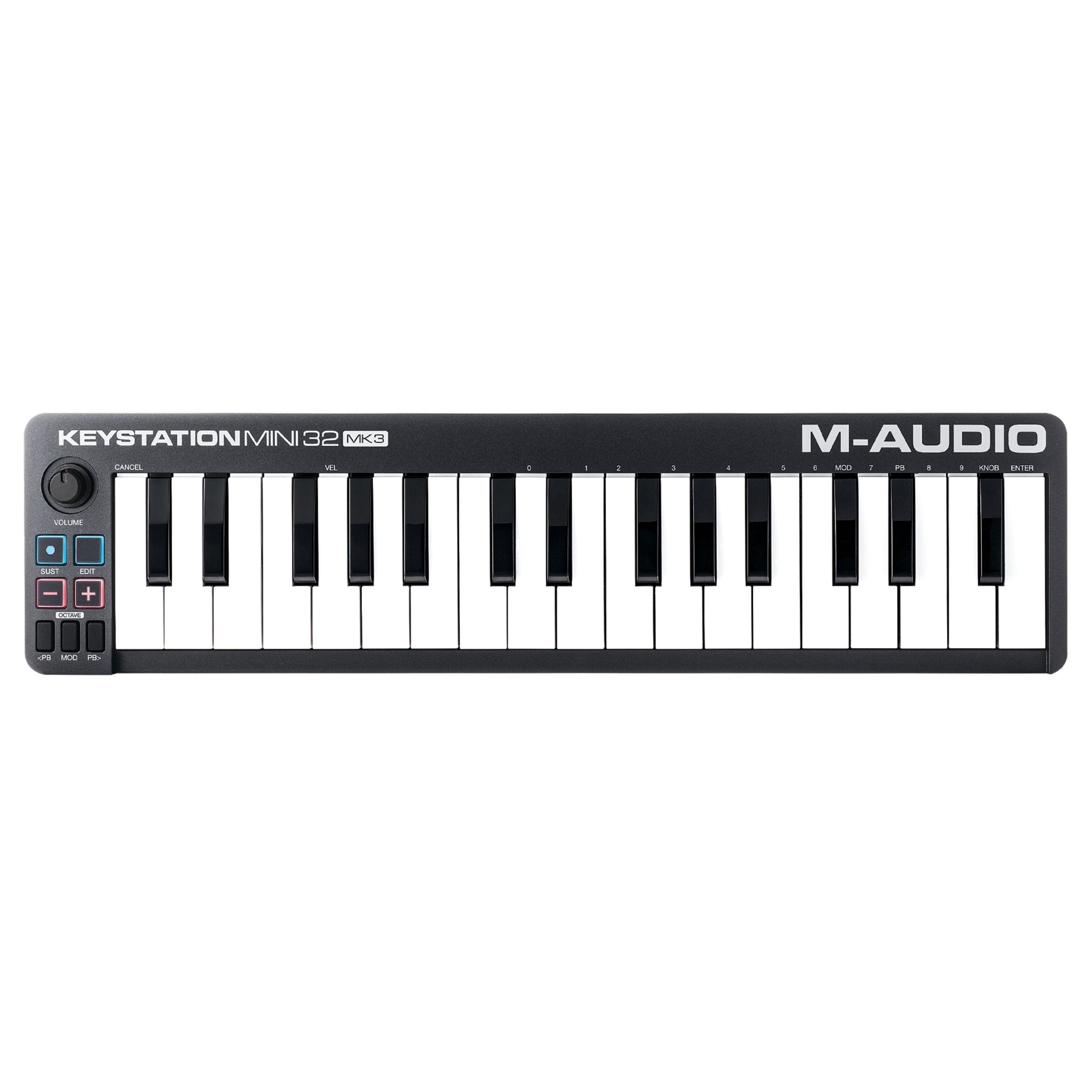 M-AUDIO Masterkeyboard (Keystation Mini 32 Mk3, Masterkeyboards, MIDI-Keyboard mini), Keystation Mini 32 Mk3 - Master Keyboard Mini