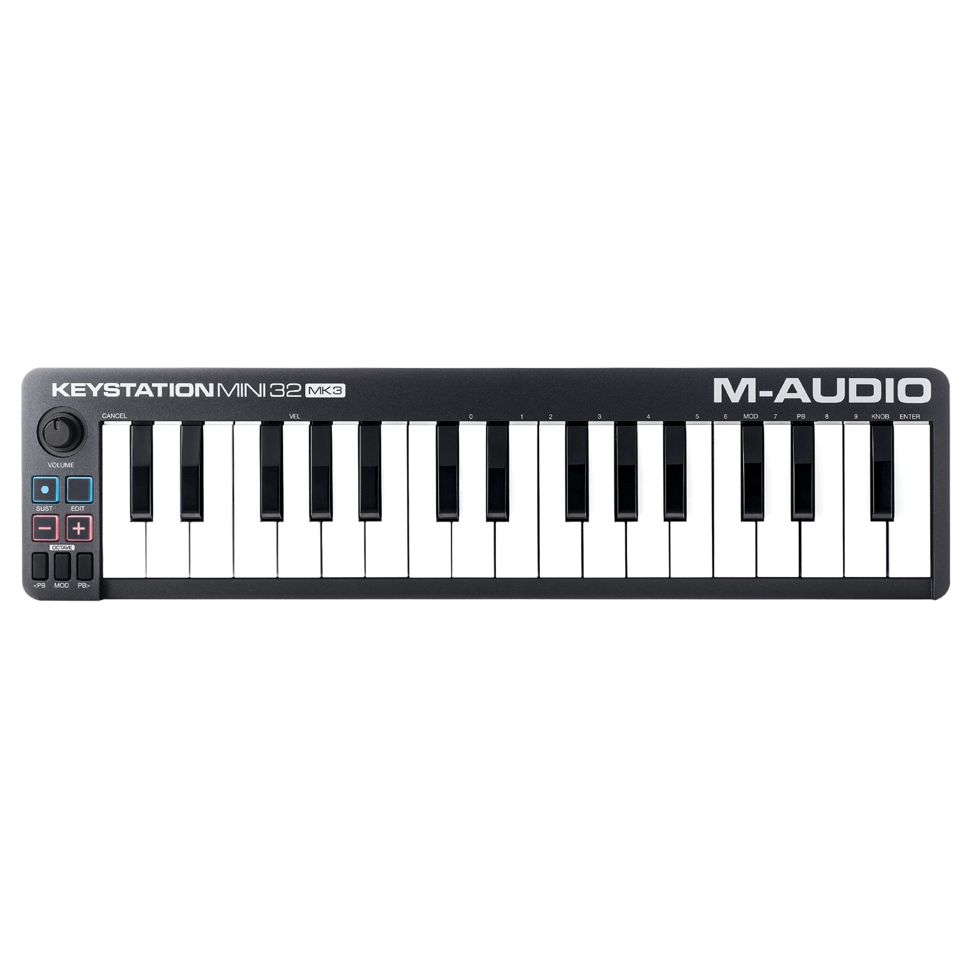 M-AUDIO Masterkeyboard (Keystation Mini 32 Mk3, Masterkeyboards, MIDI-Keyboard mini), Keystation Mini 32 Mk3 - Midi Keyboard