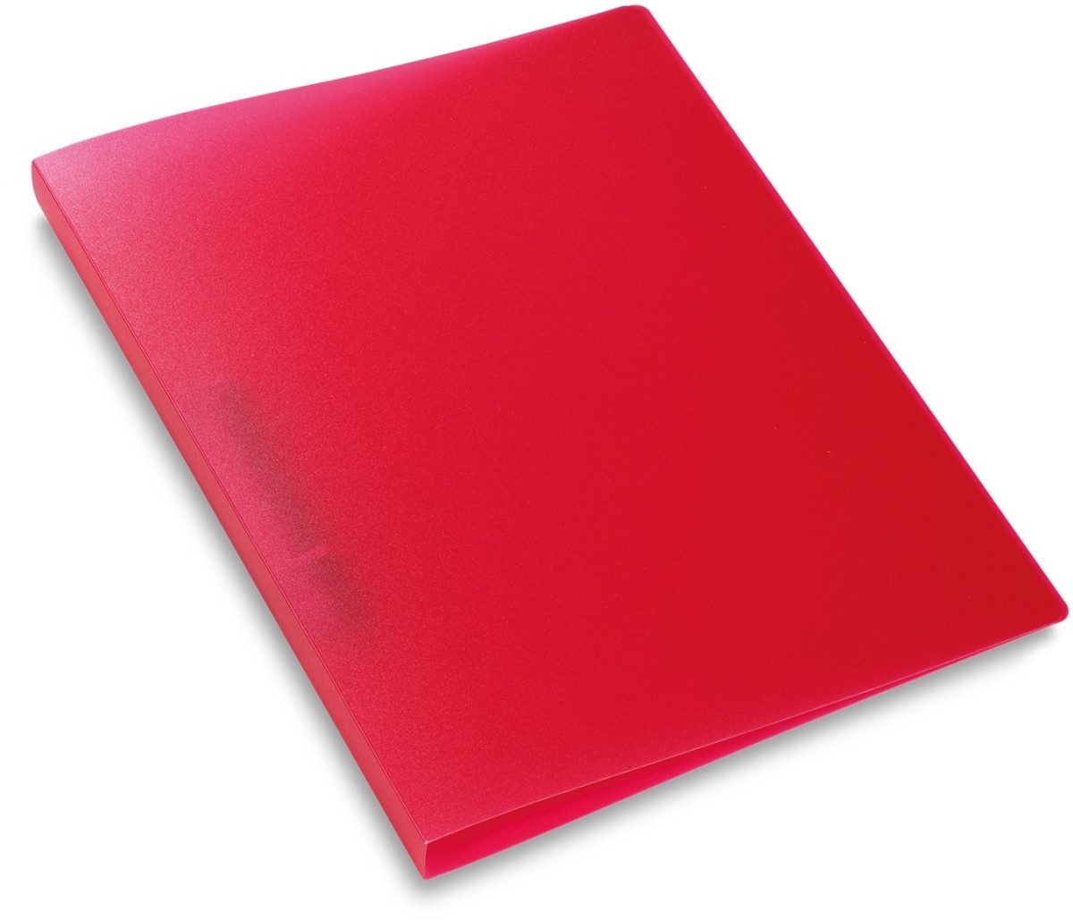 Präsentationsordner Ringbuch A4 2 Ringe 25mm transluzent pink