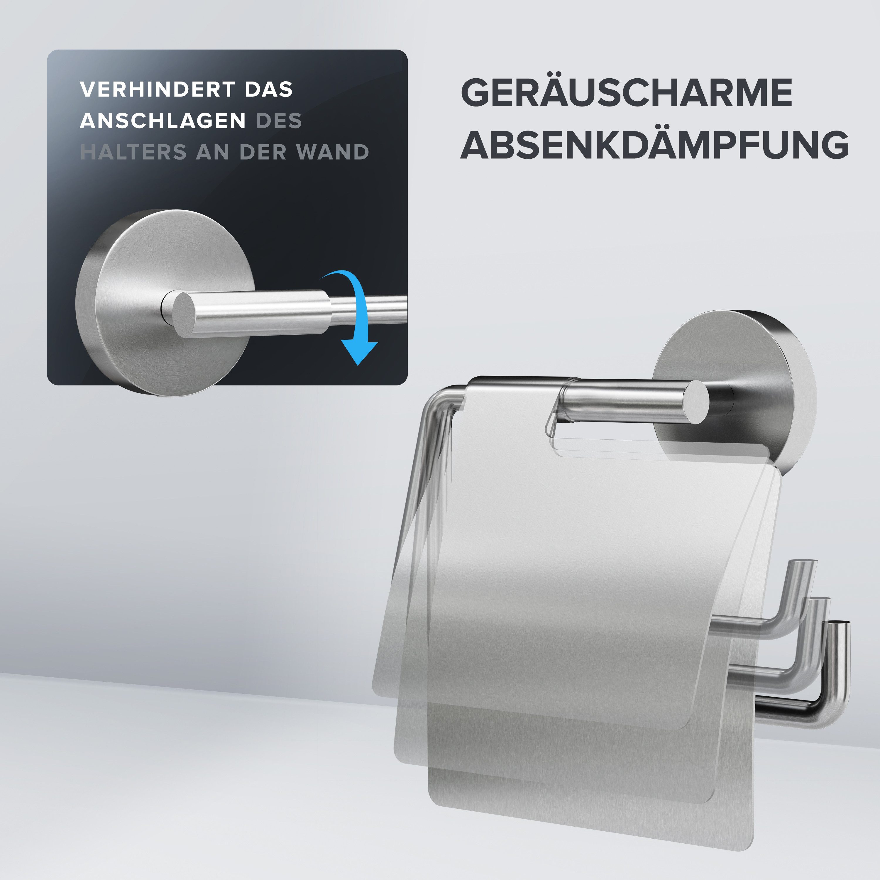 ovimar Toilettenpapierhalter Skagen (1-St), aus Edelstahl in Silber zur Zum günstig online kaufen