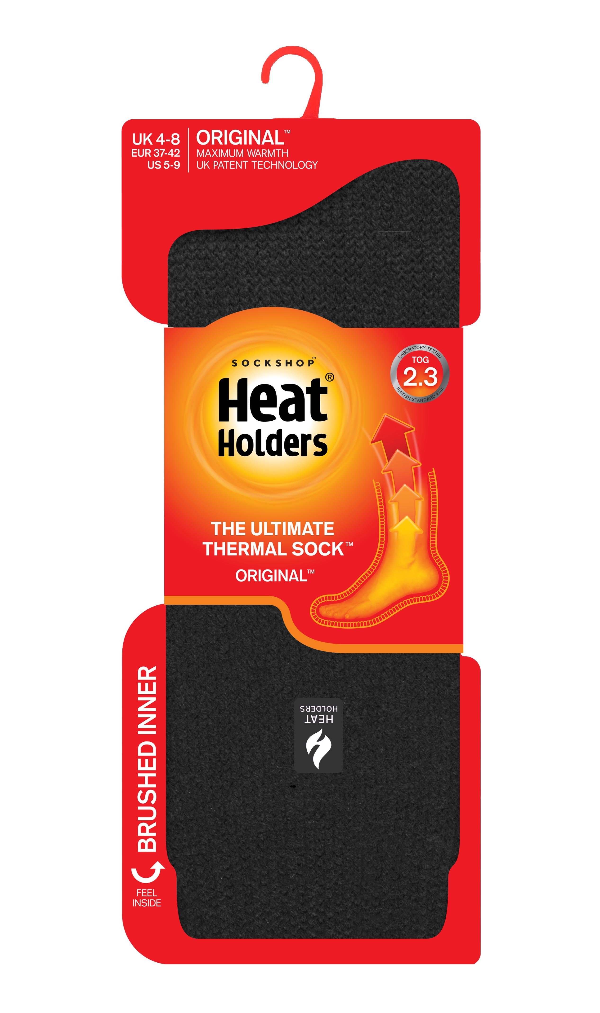 37-42 schwarz Heat Holders Pack) (2er Original 2er Thermosocken Pack Damen