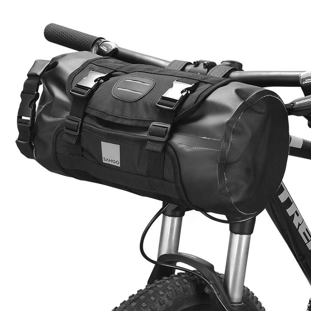 Sahoo Lenkertasche Fahrradlenkerrolle, 3L-7L Fahrradtasche auf dem Rad mit  Reißverschluss Wasserdicht