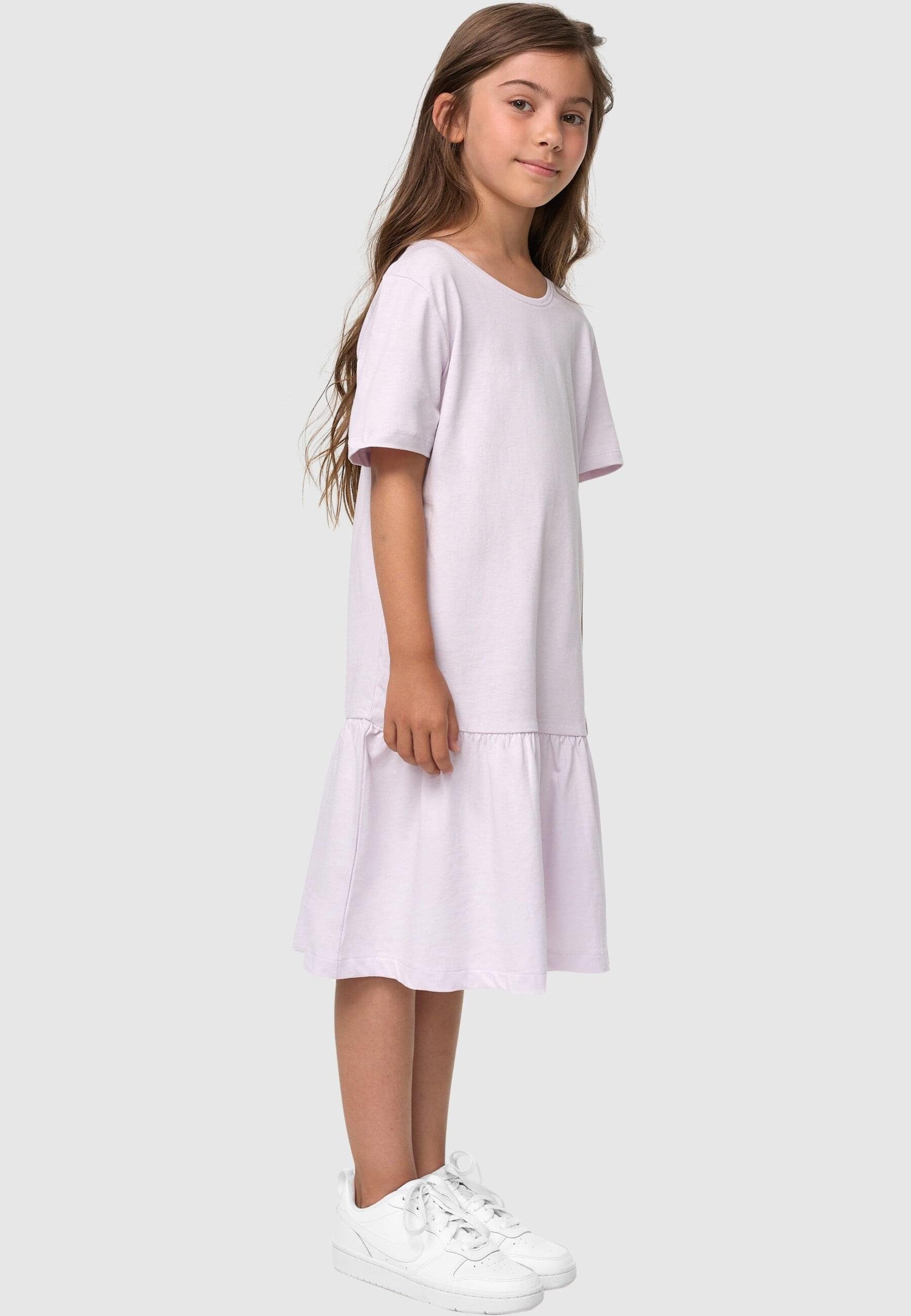 URBAN CLASSICS Jerseykleid Damen Girls Valance Dress softlilac Tee (1-tlg)