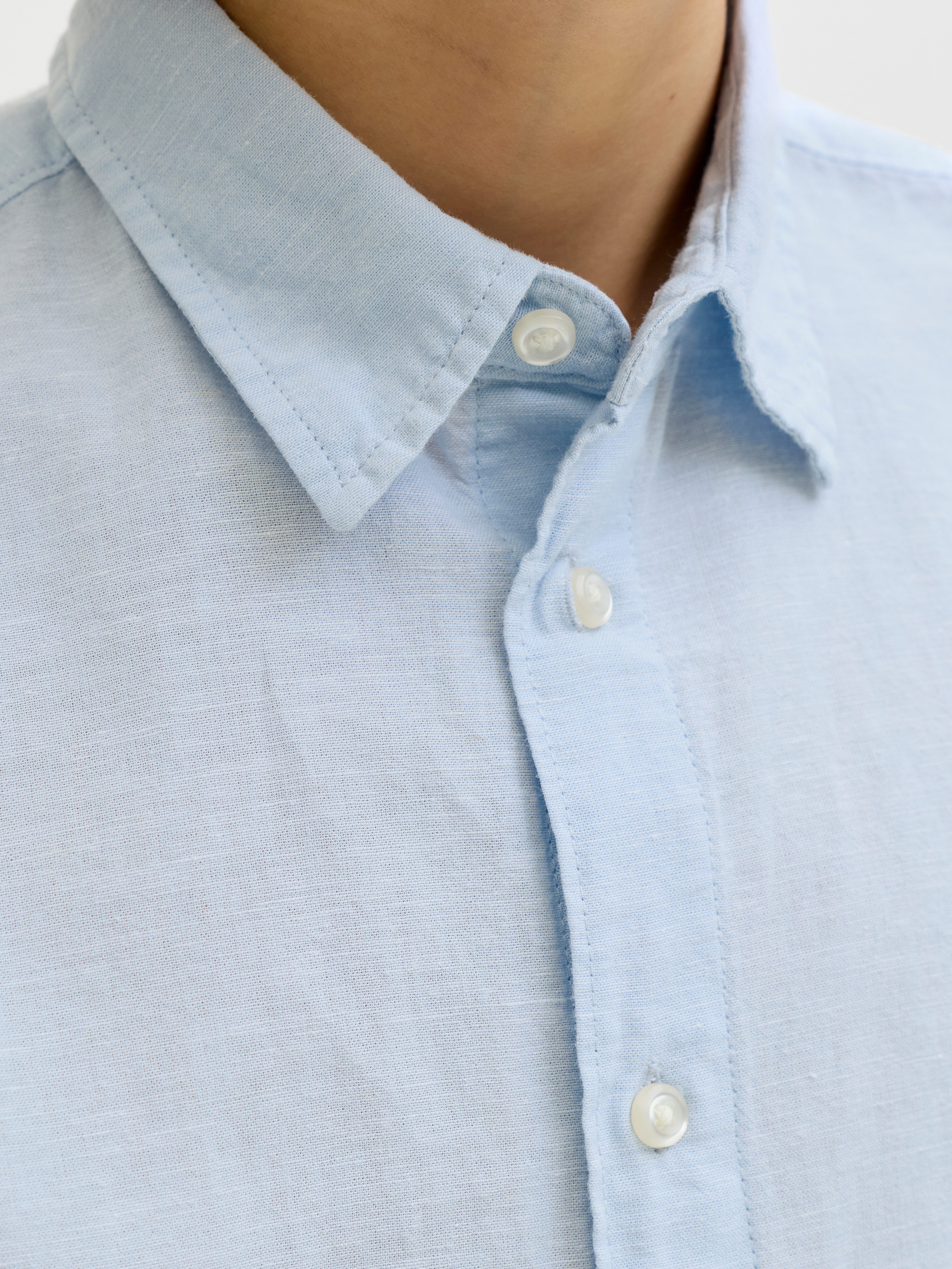 Jack & Jones Junior Langarmhemd JJEBREEZE LINEN BLEND SHIRT L/S SN JNR