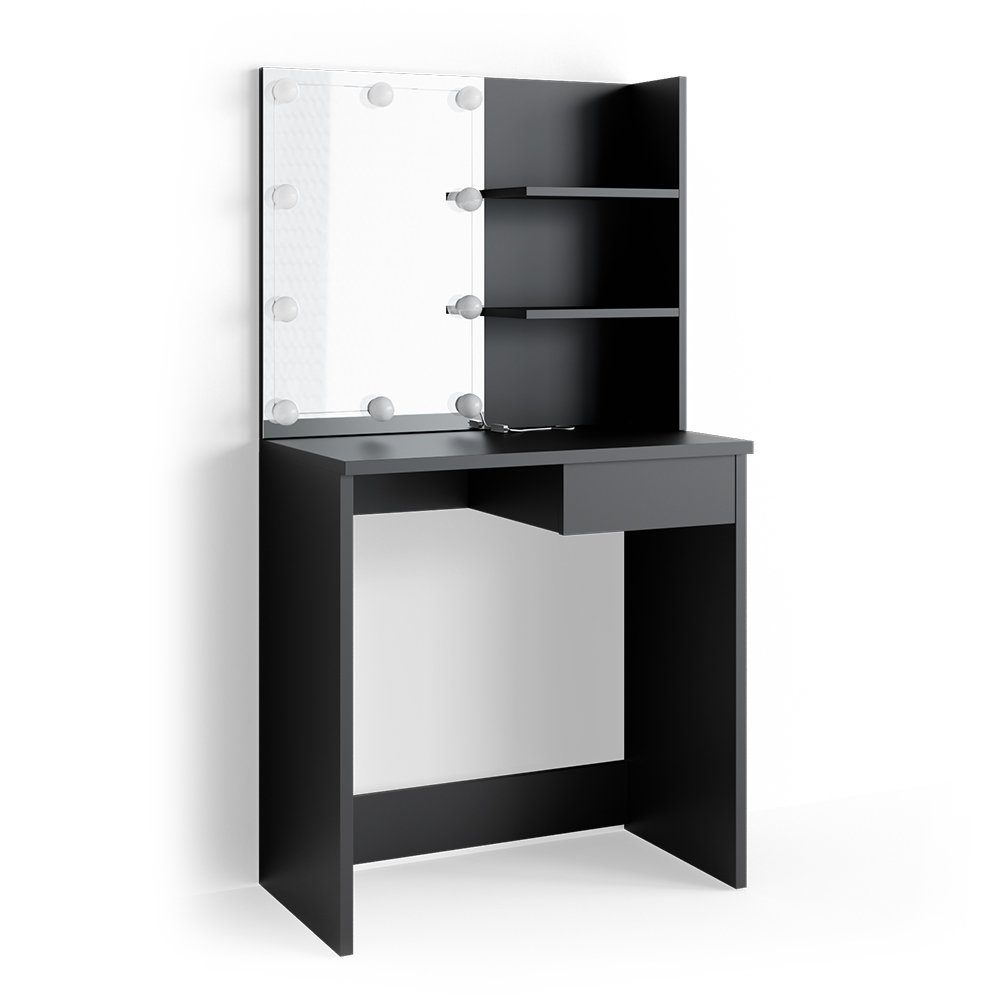 Vicco Schminktisch Dekos, Schwarz, 75 cm günstig online kaufen