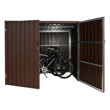 MCW Fahrradbox MCW-J29 (1 St), Abschließbare Türen, Maximale Schneelast des Daches: 100kg/m²