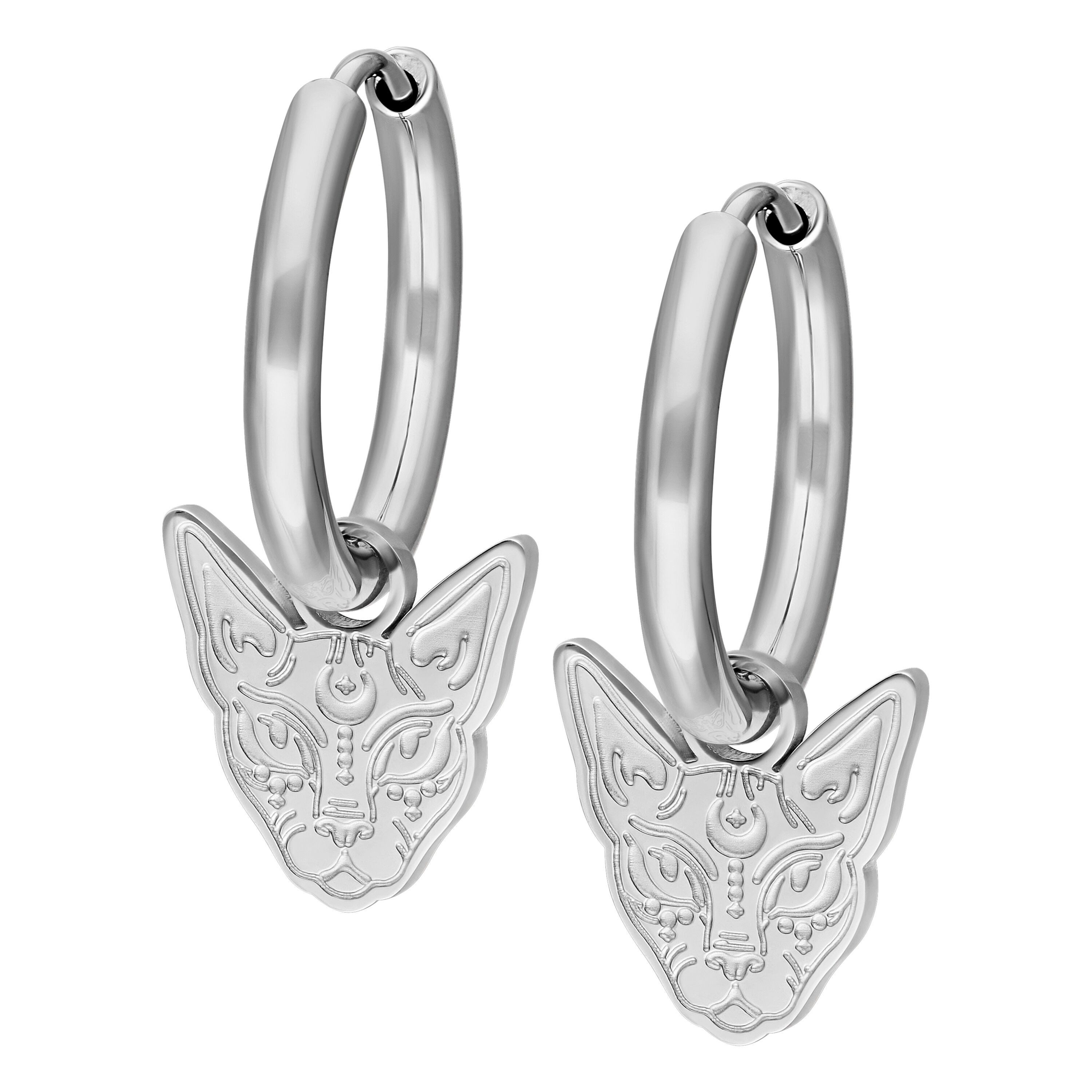 Paar Ohrhänger Little Sphynx Hoops