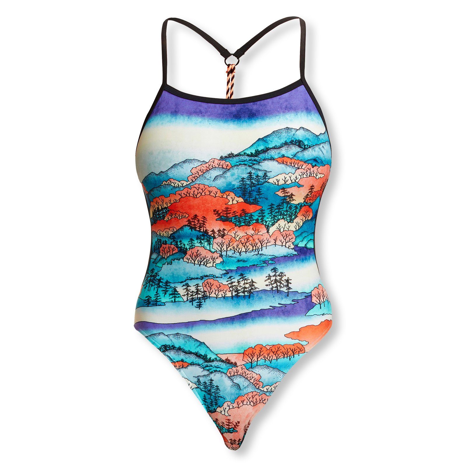 Funkita Badeanzug Twisted Misty Mountain mit vielen funktionellen Eigenschaften