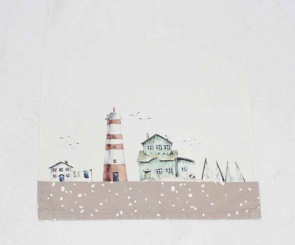 Home-trends24.de Tischläufer Maritim Leuchtturm Tischläufer Tischdecke Tischdeko 40x140cm – Bild 4 von 5