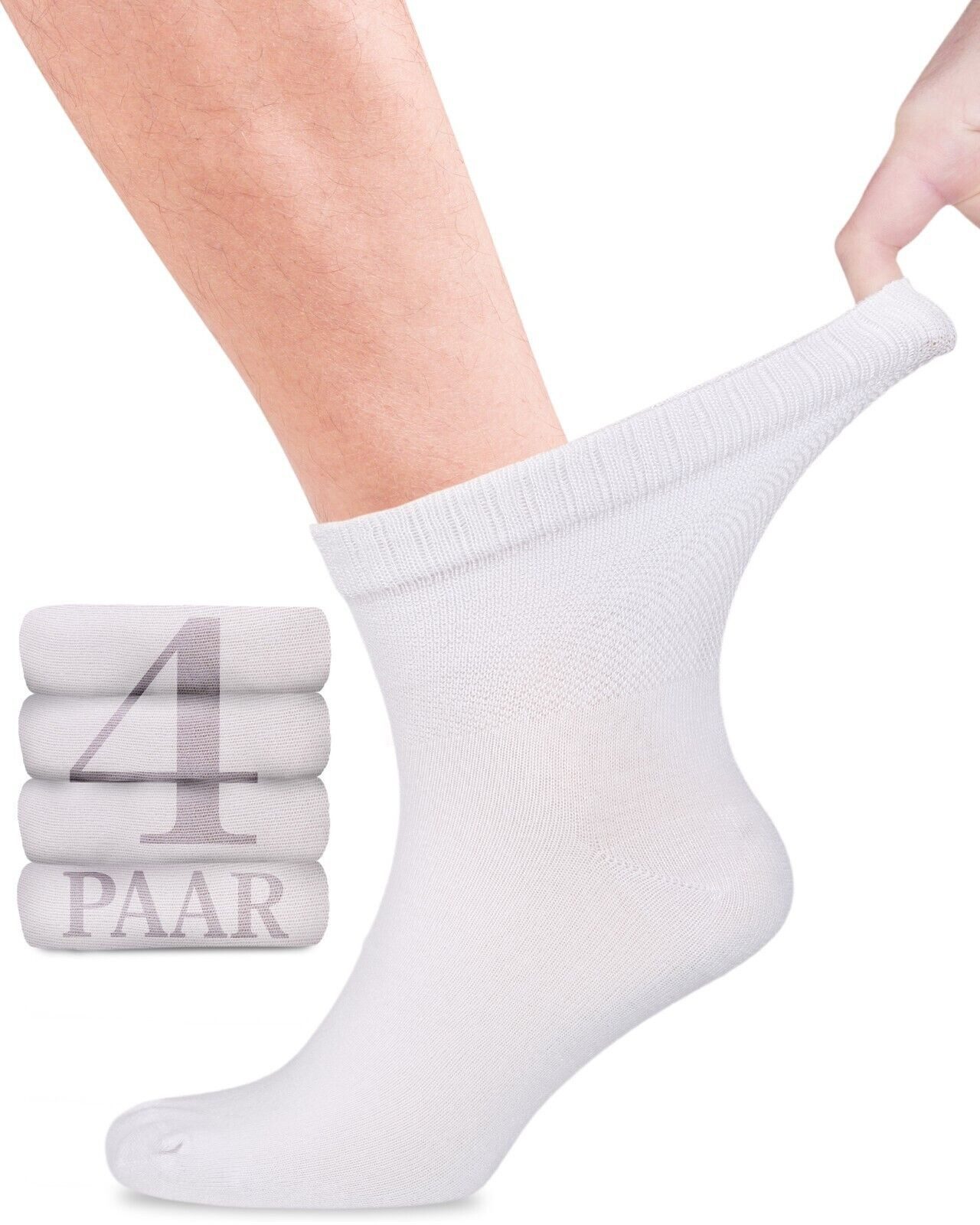 Fiera Besa Diabetikersocken mit Lycra für Herren: Knöchelhoch; ohne Bund