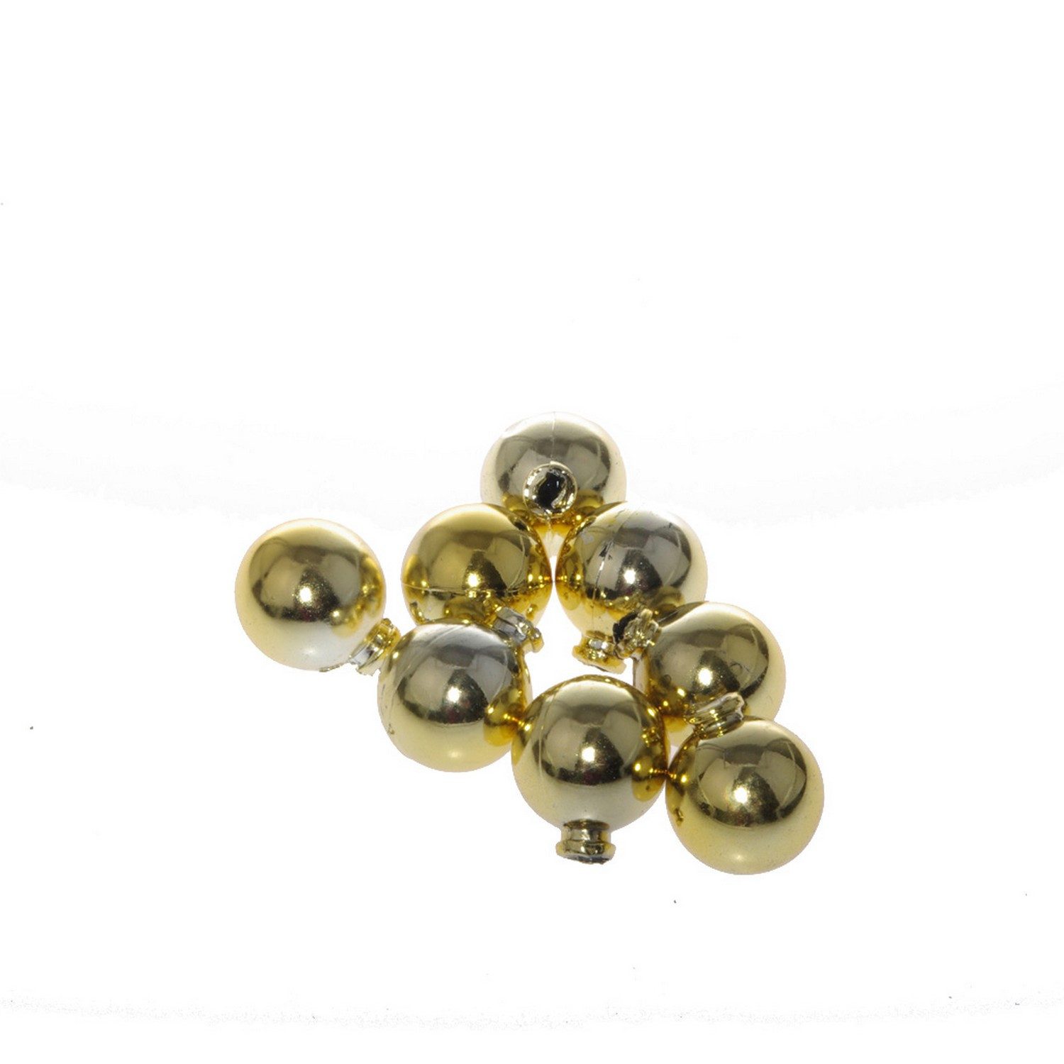 Deko AS Ремеслоaturmaterial Weihnachtsdeko - Mini-Deko Kugeln - gold - zum Aufstecken - ca. 2 cm