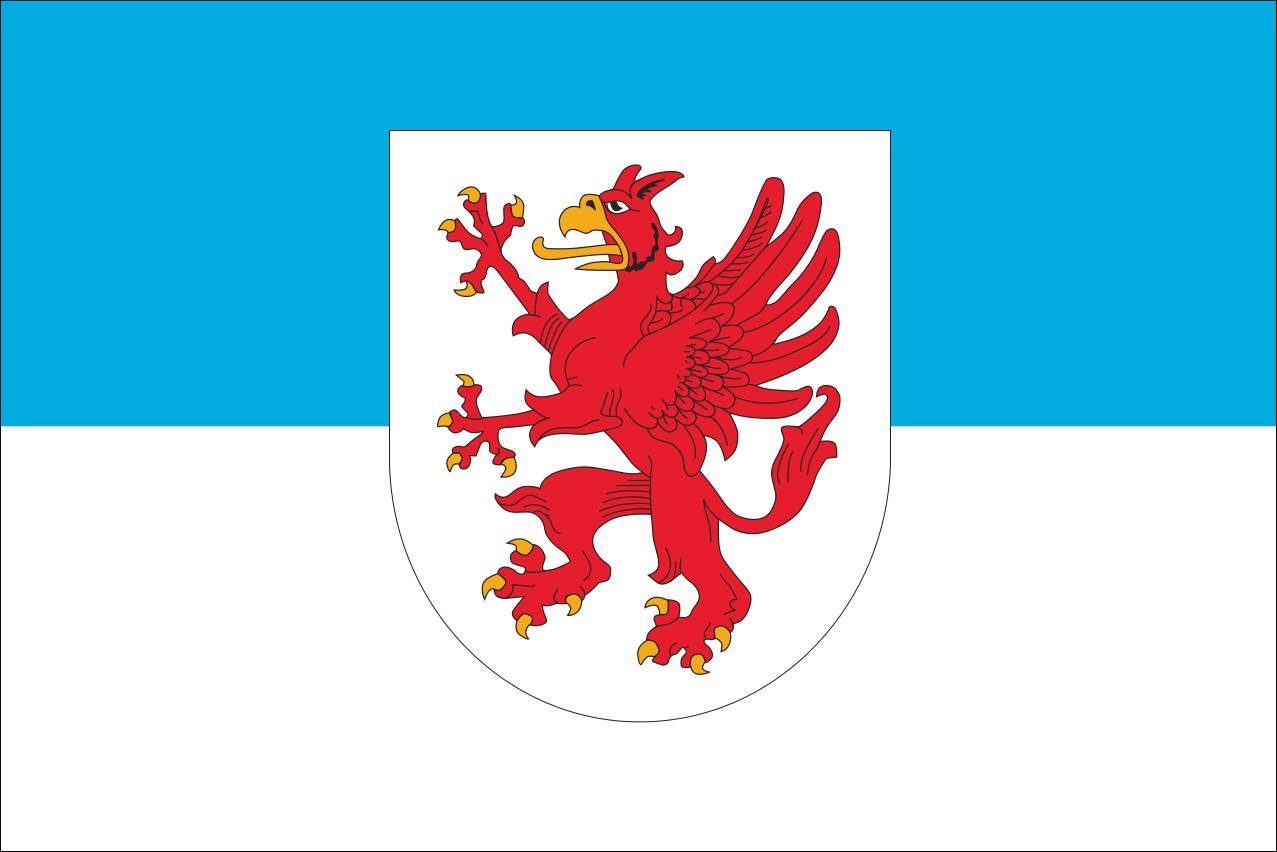 flaggenmeer Flagge Vorpommern mit 120 Querformat Wappen g/m²