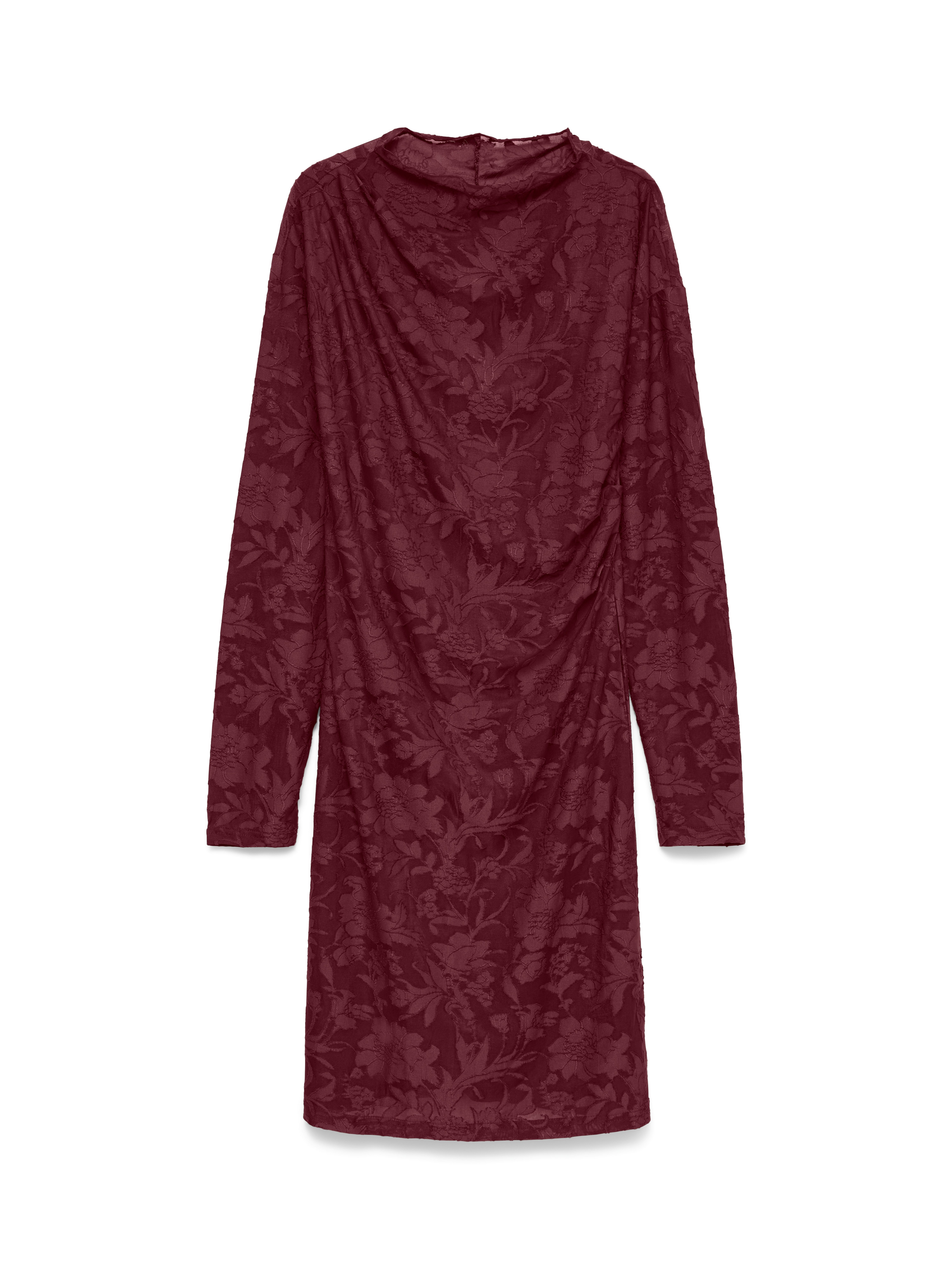 Vero Moda Midikleid VMLAYLA LS SHORT DRESS JRS NOOS Materialmix, regular fit