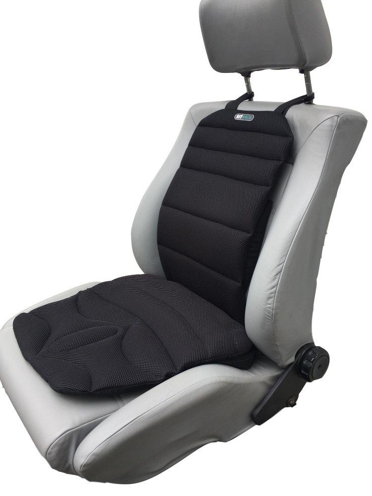 SITBACK Sitzkissen Basic Light Autositzauflage mit Klimamatte black-air