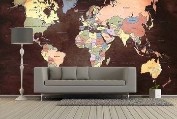 WandbilderXXL Fototapete Old Worldmap 2, glatt, Weltkarte, Vliestapete, hochwertiger Digitaldruck, in verschiedenen Größen