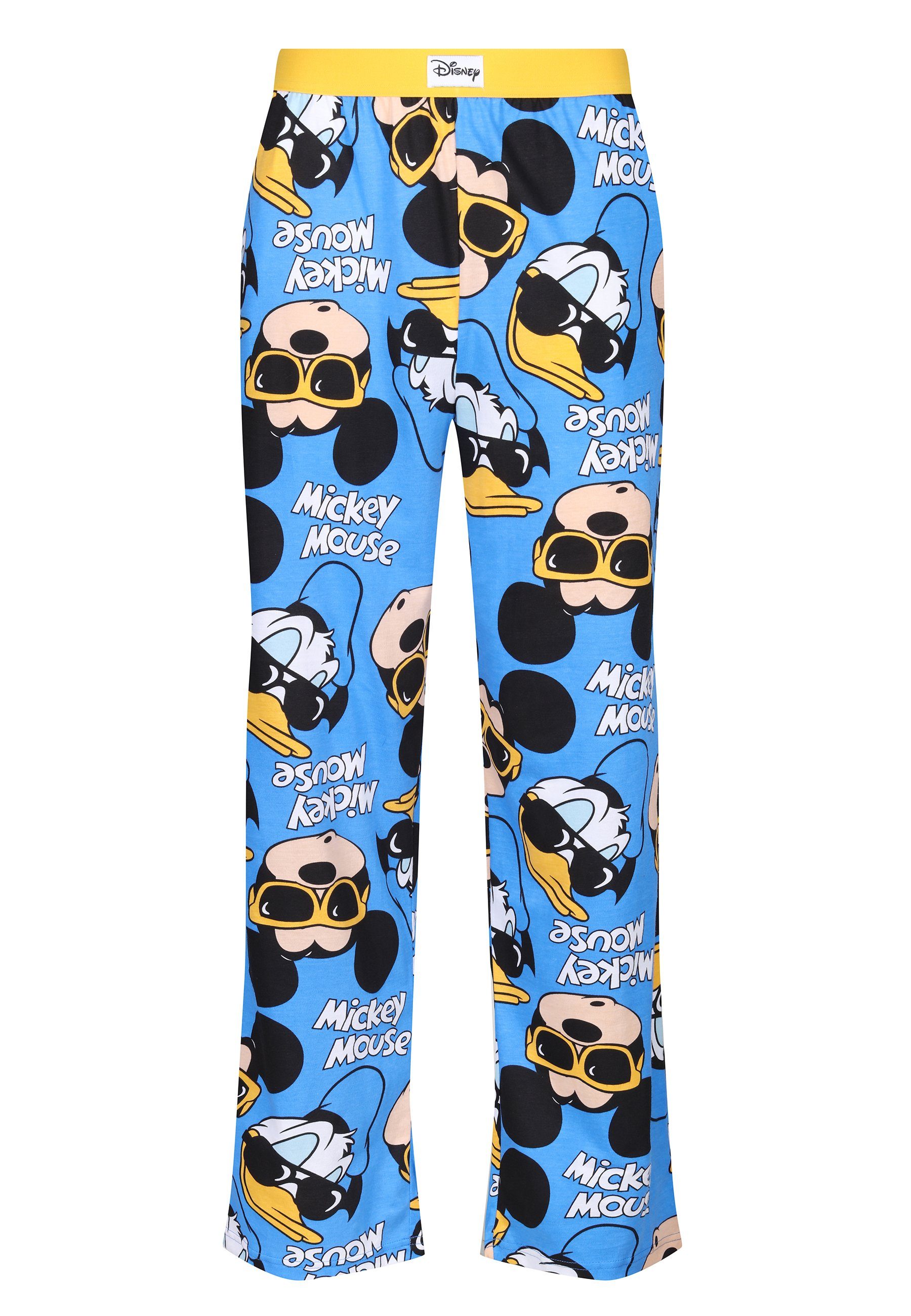 Recovered Loungepants Loungepant - Disney Mickey and Donald Sunglasses Blue | Stoffhosen