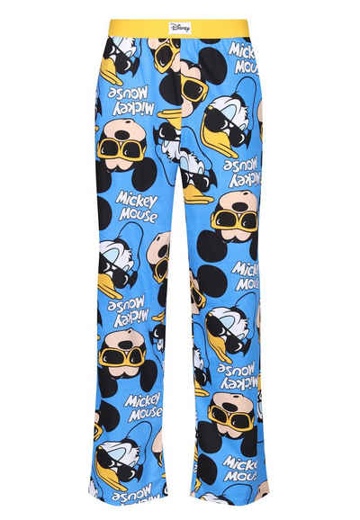 Recovered Loungepants Loungepant - Disney Mickey and Donald Sunglasses Blue