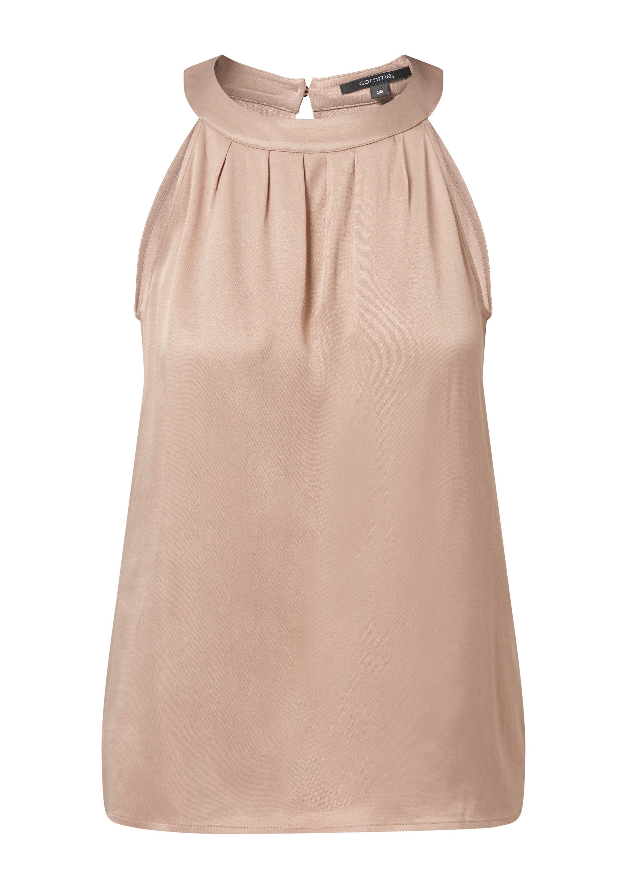 comma Blusentop Bluse Blusentop aus Viskosesatin günstig online kaufen