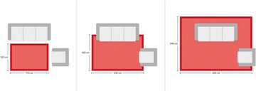 Hochflor-Teppich Royal Uni, OCI DIE TEPPICHMARKE, rechteckig, Höhe: 30 mm, Besonders weich durch Microfaser, Wohnzimmer