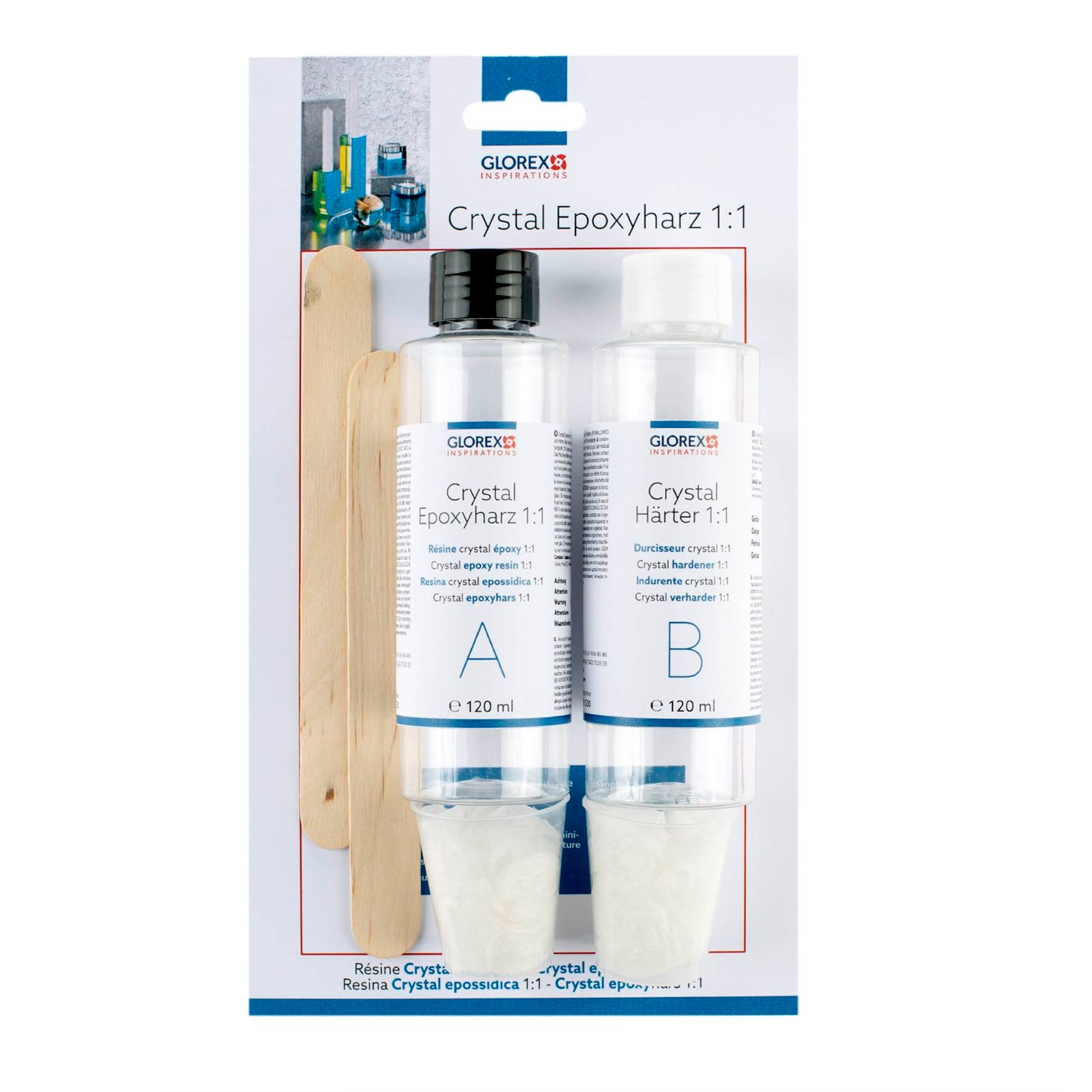 Glorex of Switzerland Epoxidharz Crystal Epoxyharz 1:1