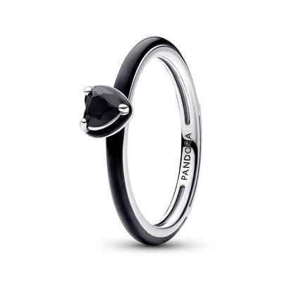 Pandora Silberring Black Chakra Heart Ring aus 925er Silber mit Emaille von PANDORA ME