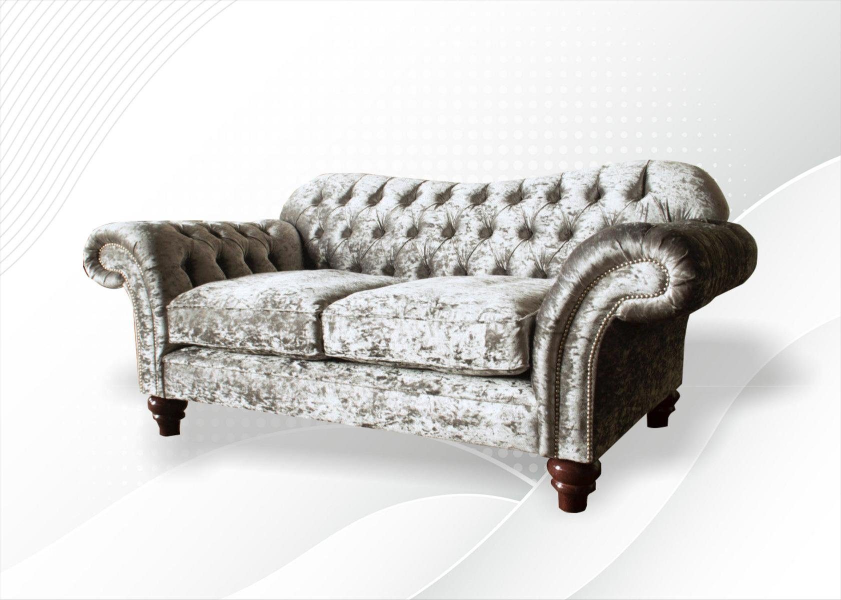 Sofa 2 Chesterfield 200 Chesterfield-Sofa, Couch JVmoebel Design cm Sitzer