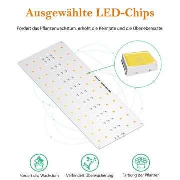 Novzep Pflanzenlampe Plant Quantum Board Grow Light – Intelligentes Timing, + 5-stufige Anpassung, langlebiges LED-Wachstumslicht