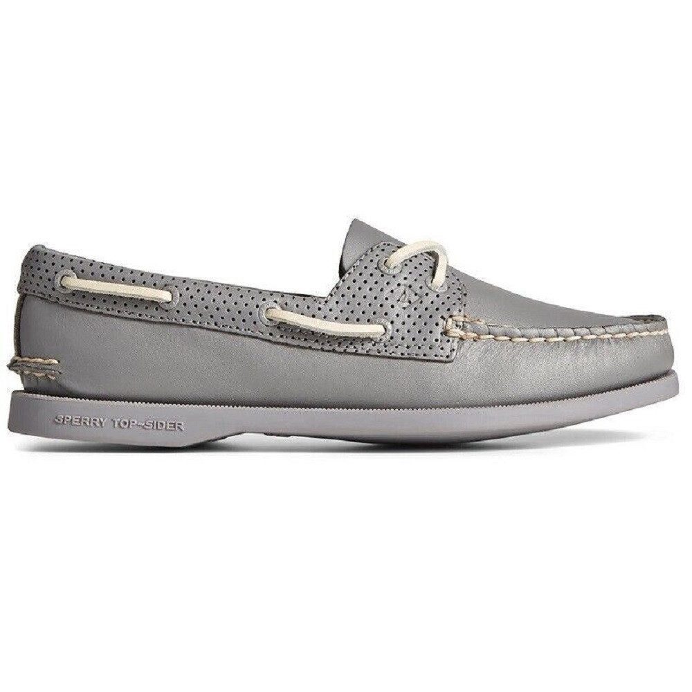 Authentic Original 2-Eye Damen Leder Halbschuhe Bootschuhe STS87112 Mokassin