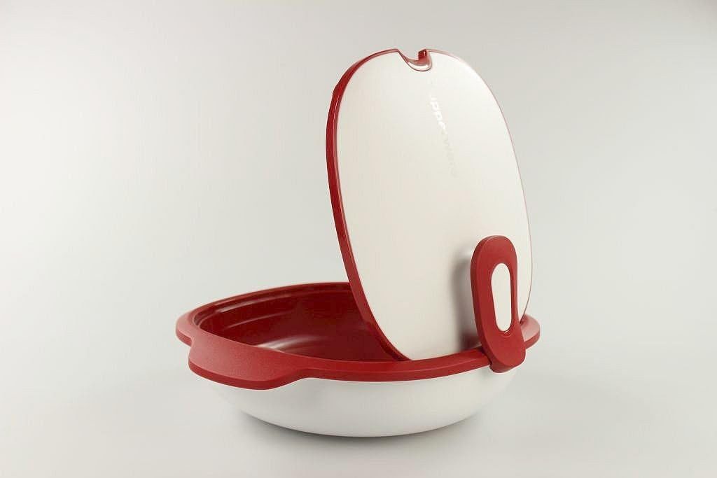 TUPPERWARE Servierschale Tupperware Thermo Duo Warmie Tups 1,4l rot