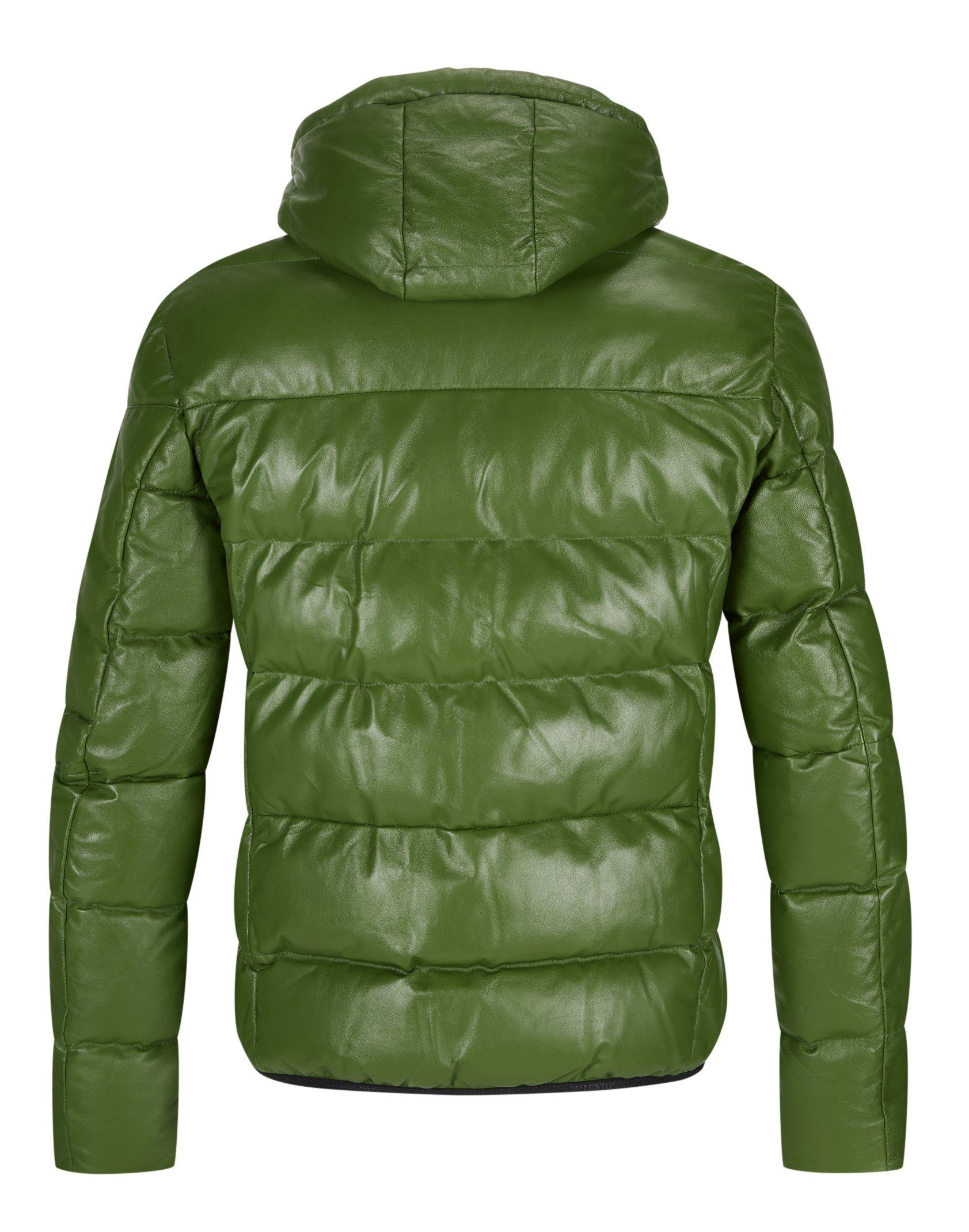 Milestone Lederjacke MSSafi mit Kapuze und abnehmbarem Schlüsselanhänger aus Lammnappa Leder